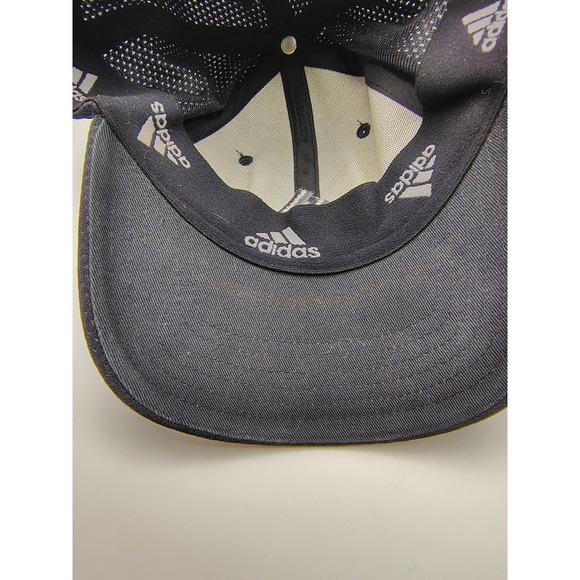 Adidas Black Baseball Cap Flex Fit Logo Performance Sportswear Golf Hat - Picture 5 of 6
